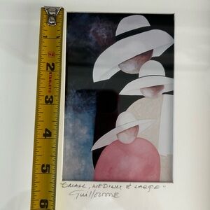 GUILLOUME “Small, Medium & Large” signed and framed